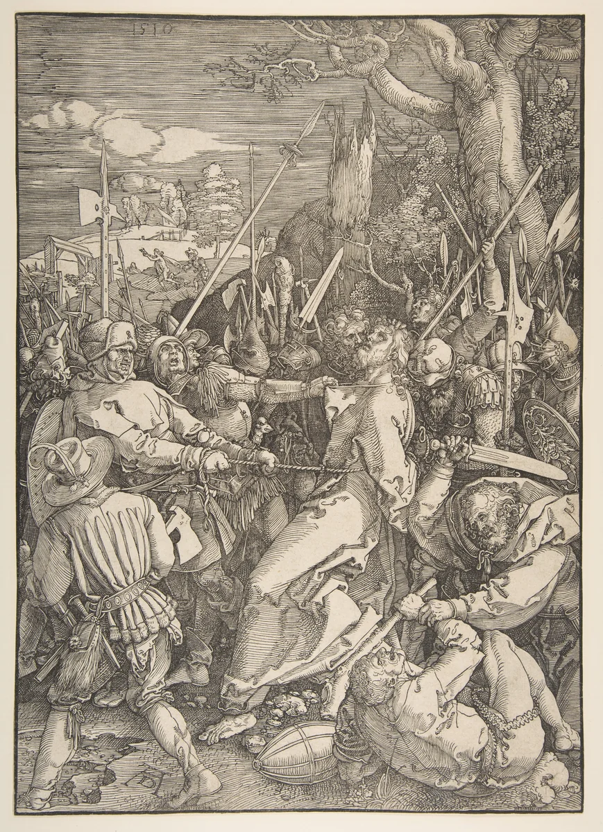 The Betrayal of Christ by Albrecht Dürer, print, 1485-1528