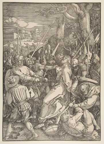 The Betrayal of Christ by Albrecht Dürer, print, 1485-1528
