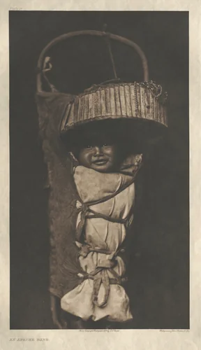 Portfolio I, Plate 17: An Apache Babe by Edward Curtis, other, 1903