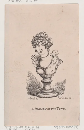 A Woman of the Town by Thomas Rowlandson, print, 1808