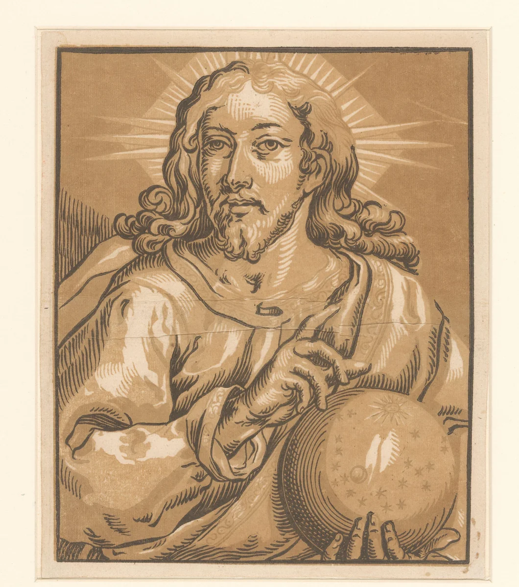 Christus by Ludwig Büsinck, print, 1600-1669