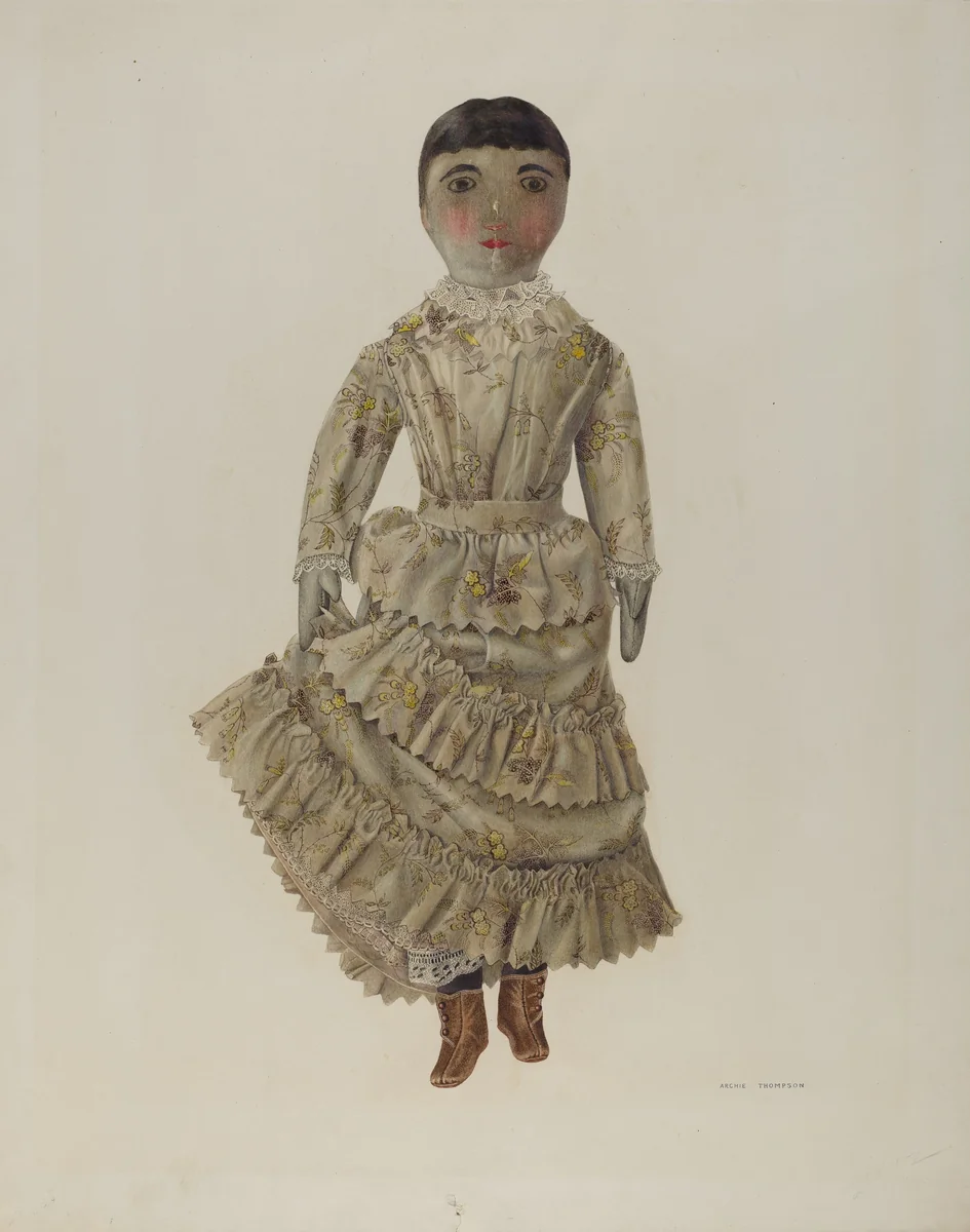 Rag Doll by Archie Thompson, index of american design, 1940