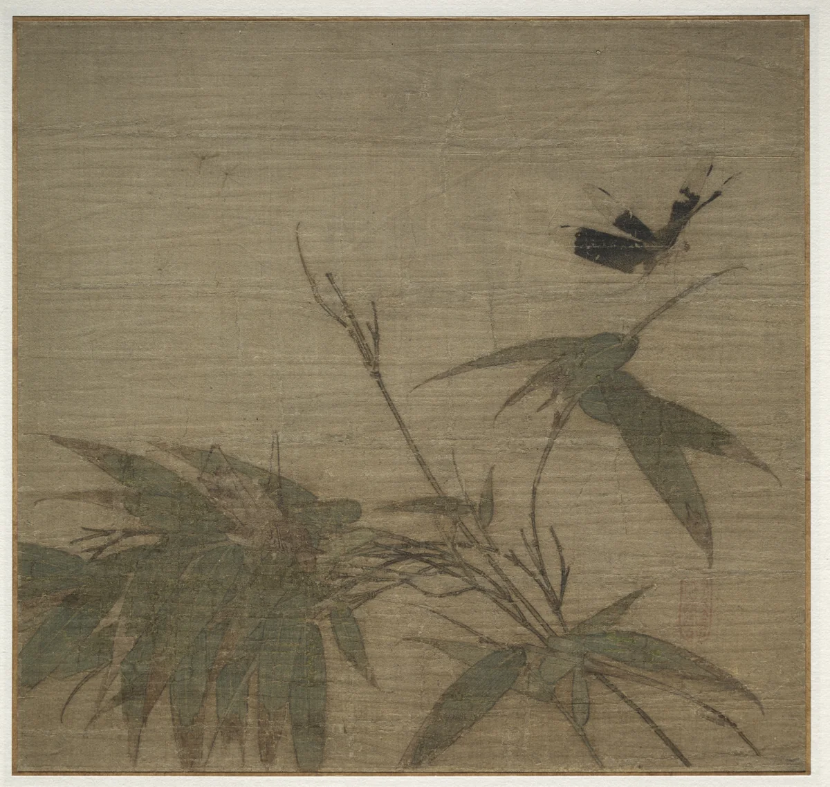 Insects and Bamboo by Unknown, painting, 1200-1299