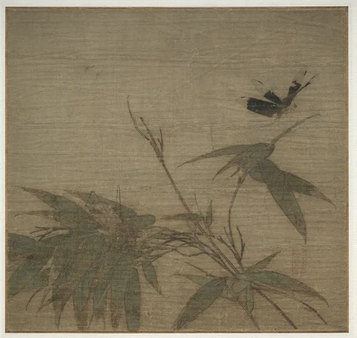 Insects and Bamboo by Unknown, painting, 1200-1299