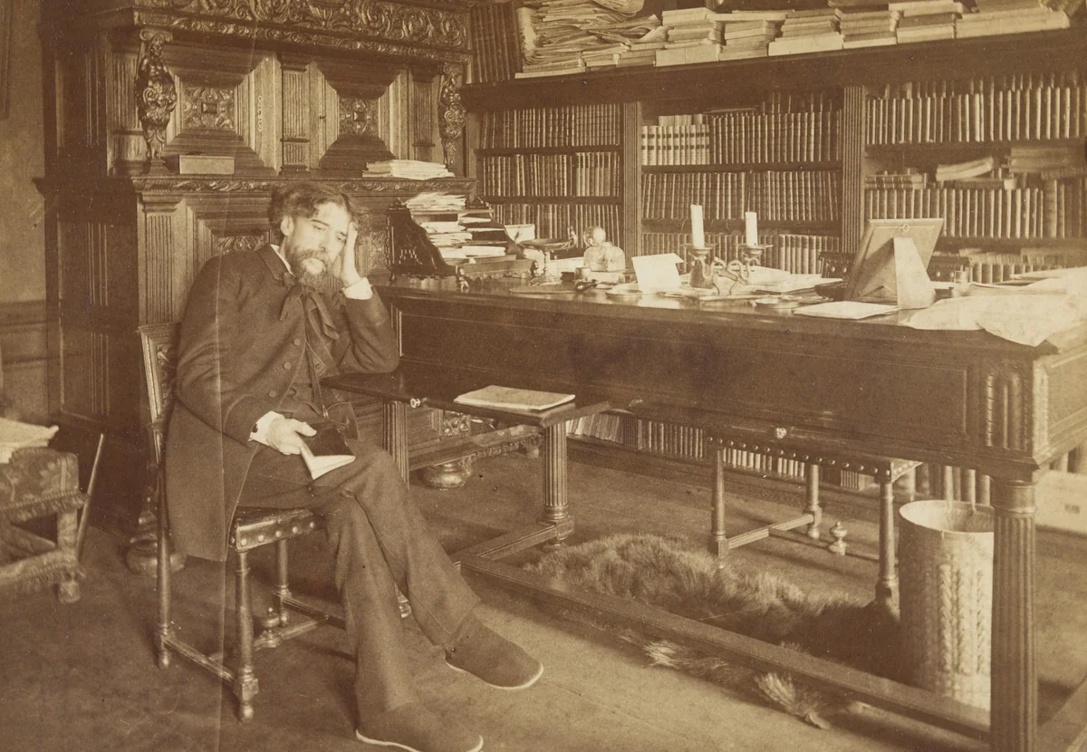 Alphonse Daudet by Dornac, photograph, 1894