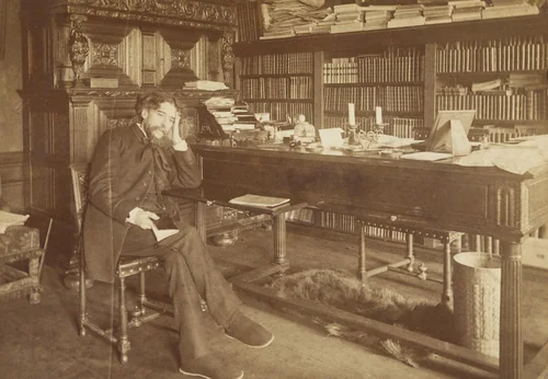 Alphonse Daudet by Dornac, photograph, 1894