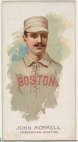 John Morrell, Baseball Player, 1st Baseman, Boston, from World's Champions, Series 2 (N29) for Allen & Ginter Cigarettes by Allen & Ginter, print, 1888
