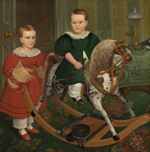 The Hobby Horse by Robert Peckham, painting, 1840