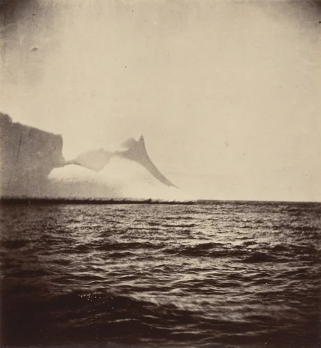 "Instantaneous view of iceberg" by George P. Critcherson, John L. Dunmore, William Bradford, photograph, 1869