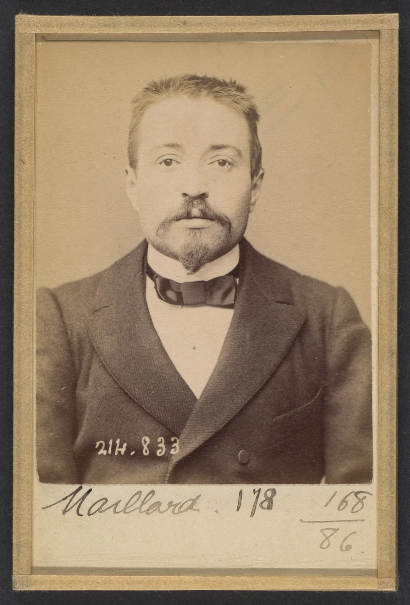 Maillard. Louis. 30 ans, né à Rennes (Ille & Vilaine). Employé de commerce. Anarchiste. 27/2/94. by Alphonse Bertillon, photograph, 1894