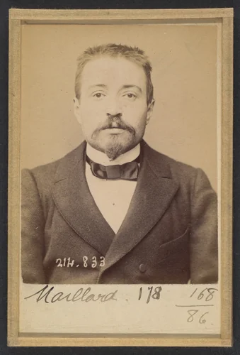 Maillard. Louis. 30 ans, né à Rennes (Ille & Vilaine). Employé de commerce. Anarchiste. 27/2/94. by Alphonse Bertillon, photograph, 1894