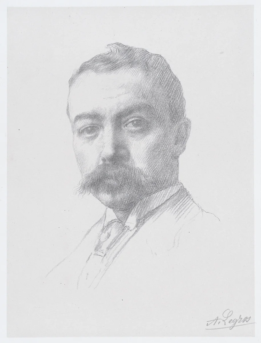 Portrait of Edward D. Adams by Alphonse Legros, print, 1892