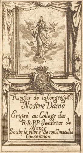 Frontispiece for The Rules of the Order of Our Lady by Jacques Callot, print, 1631-1635