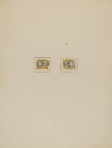 Gentleman's Stock Buckles by Charles Criswell, index of american design, 1936