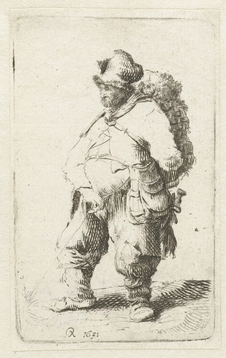 A man making water by anonymous, print, 1630