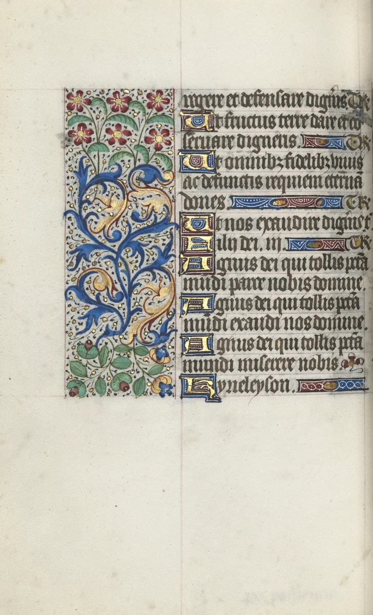 Book of Hours (Use of Rouen): fol. 95v by Master of the Geneva Latini, book, 1465-1475