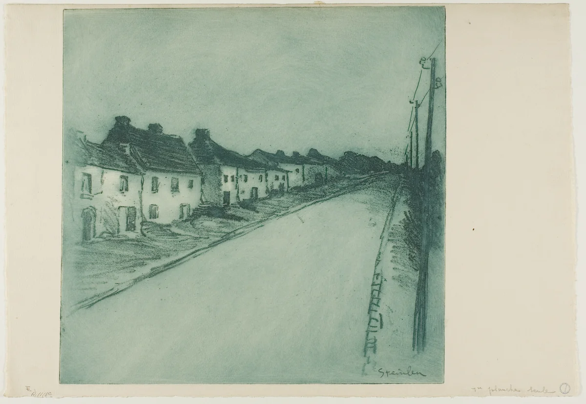 Road Through a Village by Théophile Alexandre Steinlen, print, 1902