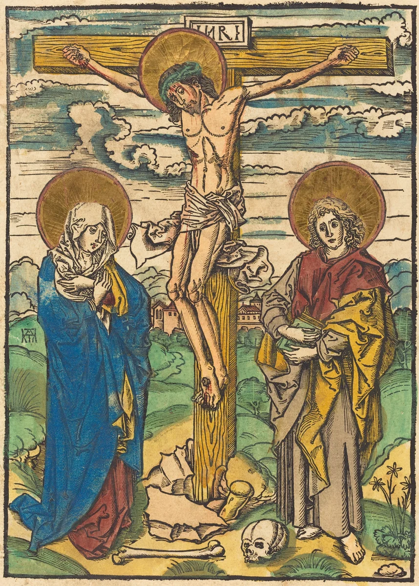 Christ on the Cross by German 16th Century, print, 1500-1525