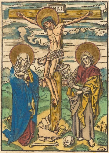 Christ on the Cross by German 16th Century, print, 1500-1525