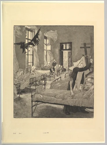 Plague (Pest), from the series Death, Part II (Vom Tode Zweiter Teil) by Max Klinger, print, 1903-1904