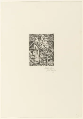 Little Garden (Kleiner Garten) by Paul Adolf Seehaus, print, 1915