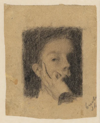 Self-Portrait by Henri Fantin-Latour, drawing, 1849-1859
