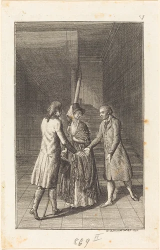 The Voyage to Paris by Daniel Nikolaus Chodowiecki, print, 1798