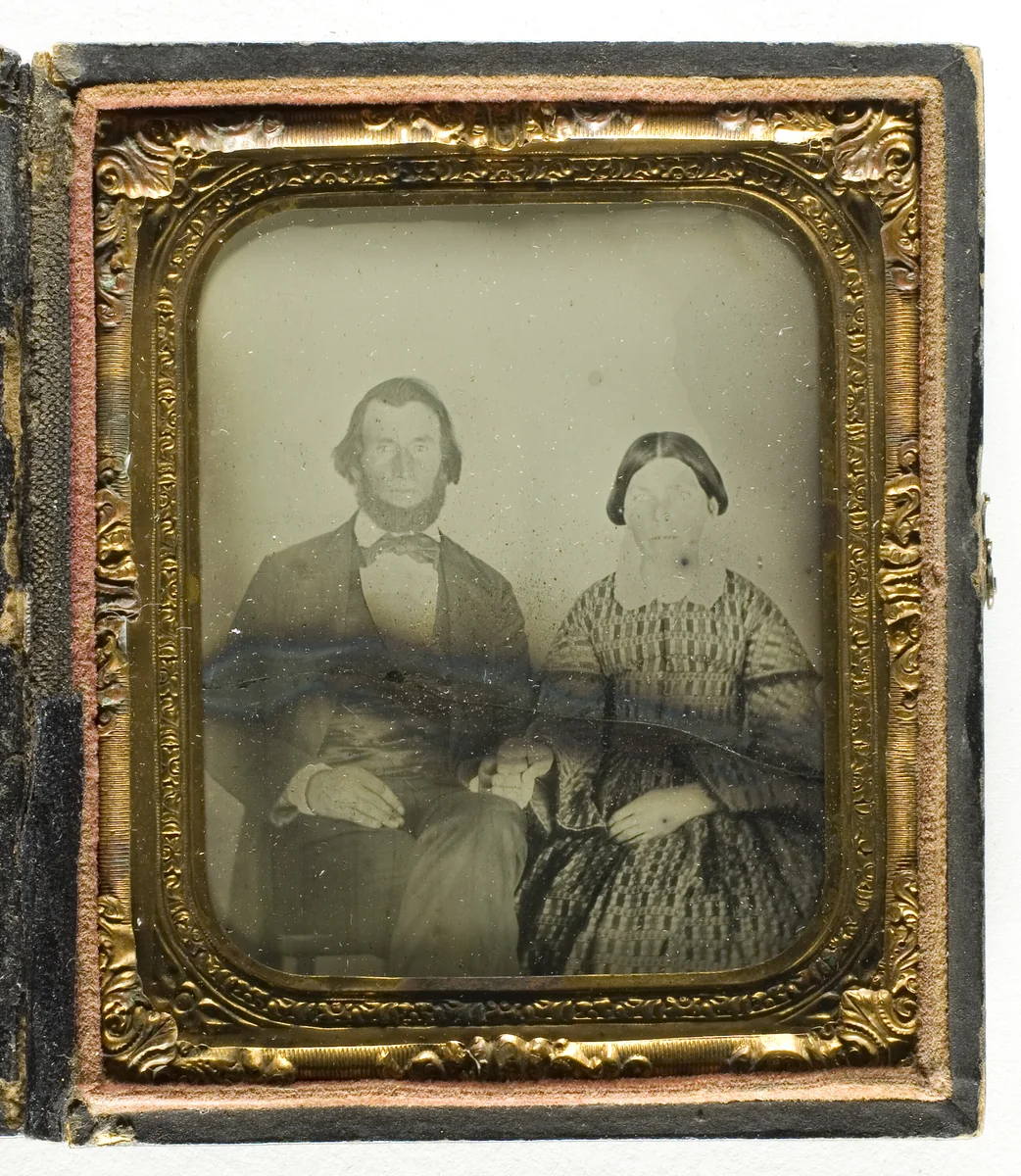 Untitled (Portrait of a Man and Woman) by Artist Unknown, photograph, 1855-1875