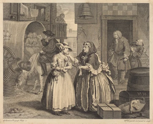 A Harlot's Progress: pl.1 by William Hogarth, print, 1732