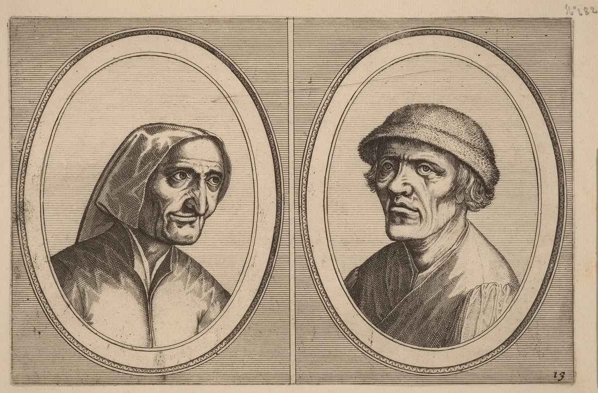 "Maey Veeghde-pot" and "Pannetje Vet" by Johannes van Doetechum
Lucas van Doetechum
Pieter Bruegel
Claes Jansz Visscher, print, 1564-1565