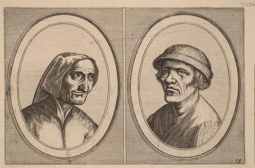 "Maey Veeghde-pot" and "Pannetje Vet" by Johannes van Doetechum
Lucas van Doetechum
Pieter Bruegel
Claes Jansz Visscher, print, 1564-1565