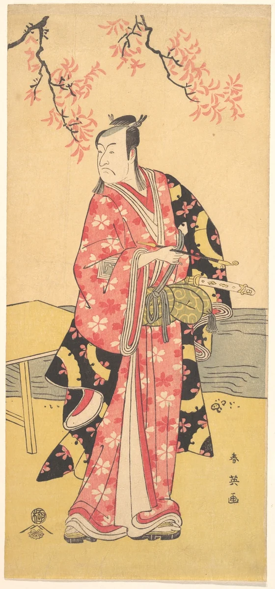 The Actor Ichikawa Monosuke II as Chivalrous Commoner by Katsukawa Shun'ei (勝川春英), print, 1780-1810