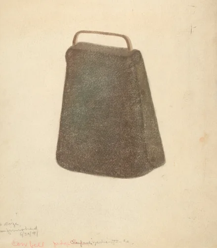 Cow Bell by American 20th Century, index of american design, 1935-1942