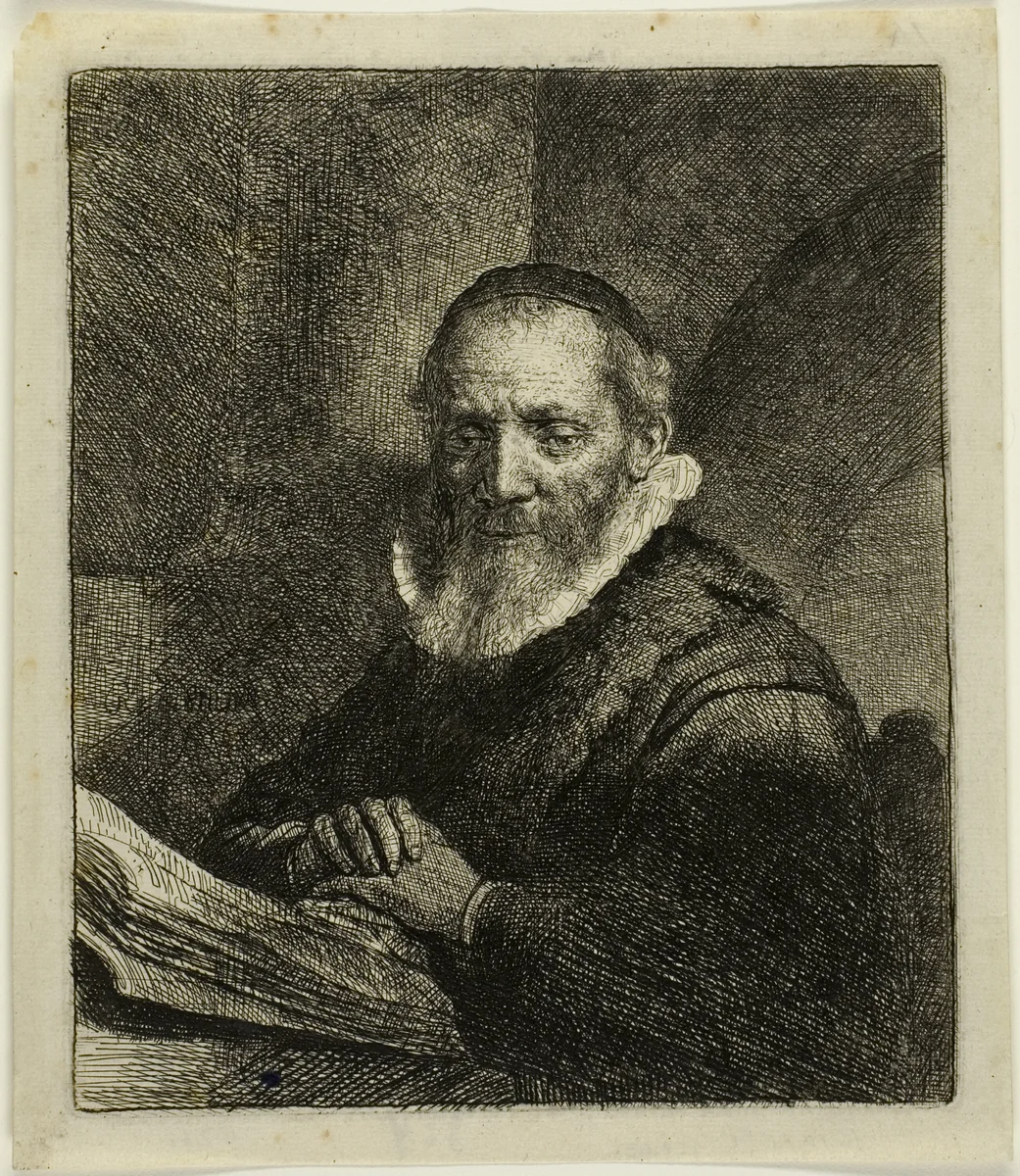 Jan Cornelius Sylvius by Rembrandt van Rijn, print, 1633