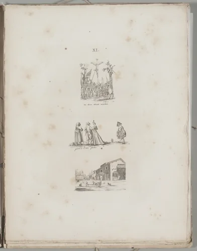 Art of the Lithograph: Three Engraving Examples, Plate XI by Alois Senefelder, other, 1819