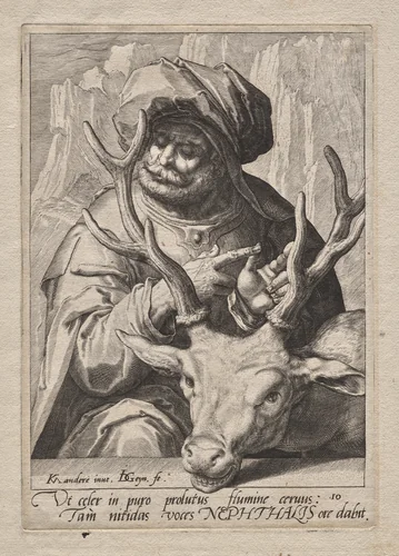 Plate 10: Naphtali by Jacob de Gheyn II, print, 1584-1594