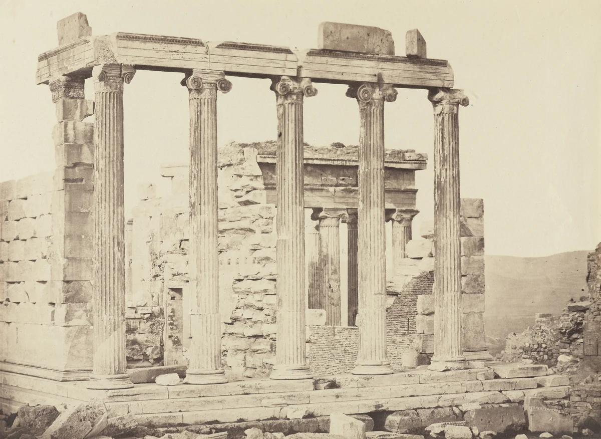Erechtheion, the Acropolis, Athens by D. Constantin, photograph, 1860