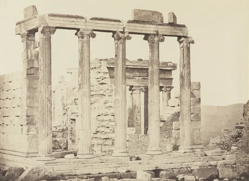 Erechtheion, the Acropolis, Athens by D. Constantin, photograph, 1860
