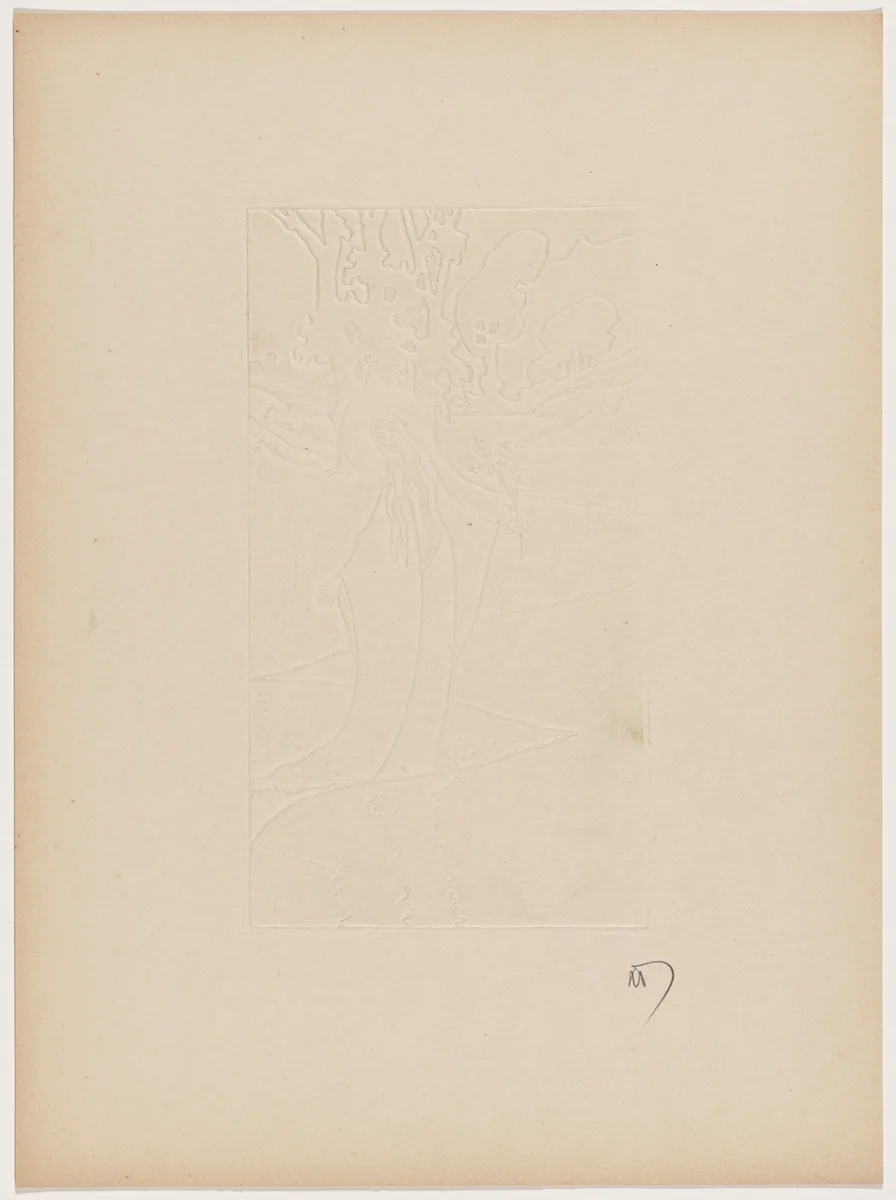 Léger relief pour une reliure (Light Relief for a Binding) by Maurice Dumont, print, 1895