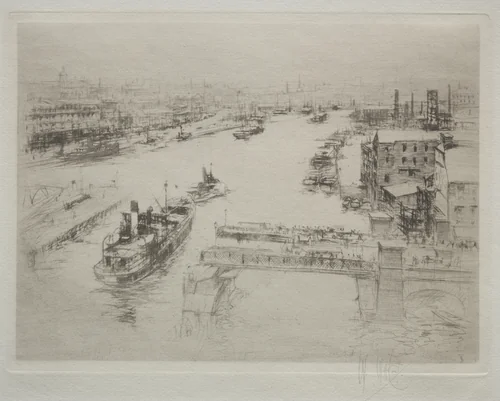 Arteries of Great Britain: The Tyne by William Walcot, print, 1922