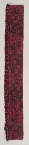 Mantle Border Fragment with Oculate Being by Unknown, textile, -200-200