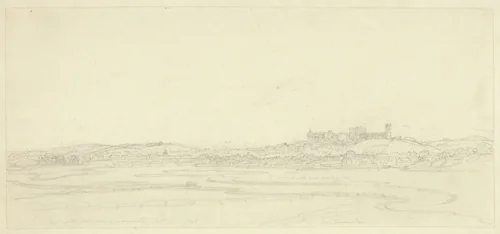 East North East View of Lancaster by Joseph Farington, drawing, 1808