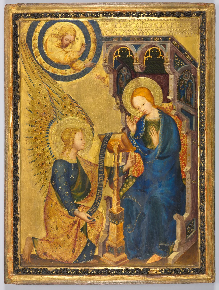 The Annunciation by Unknown, painting, 1380-1389