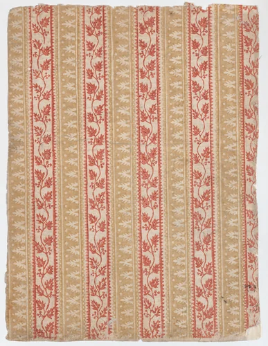 Sheet with five borders with abstract and floral designs by anonymous, print, 1800-1900