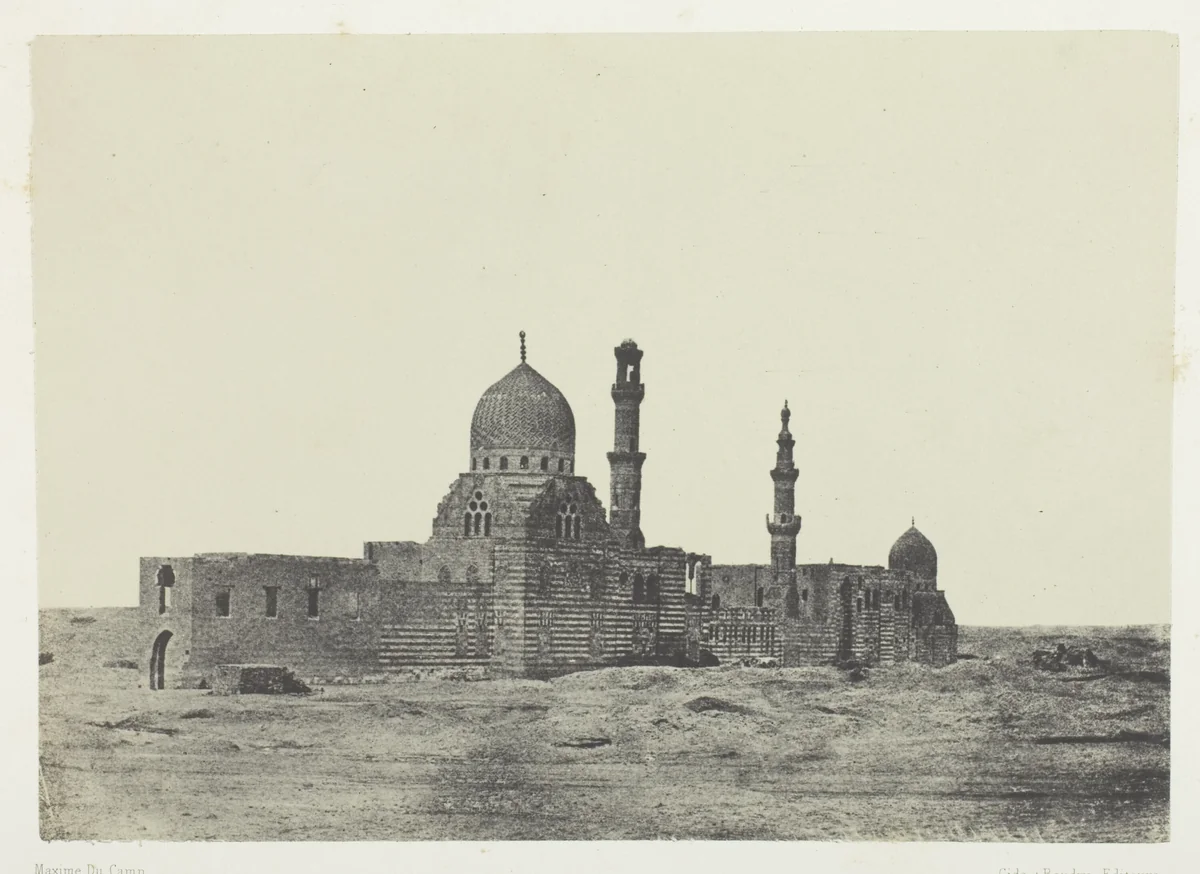 Mosquée et Tombeau des Ayoubites, Le Kaire, plate 6 from the album "Egypte, Nubie, Palestine et Syrie" (1852) by Maxime Du Camp, photograph, 1849-1851