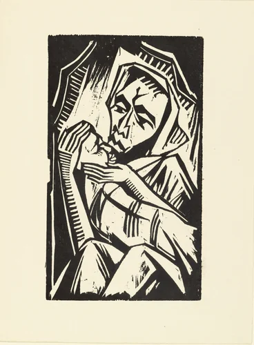 Mother (Mutter) (plate, loose leaf) from the periodical Das Kunstblatt, vol. 2, no. 6 (Jun 1918) by Max Pechstein, print, 1918