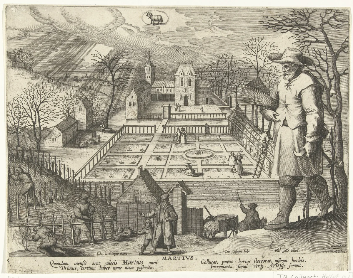 Maart by Unknown, print, 1586-1618