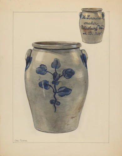 Crock by Charles Caseau, index of american design, 1937