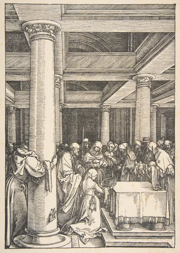 The Presentation in the Temple, from "The Life of the Virgin" by Albrecht Dürer, print, 1505