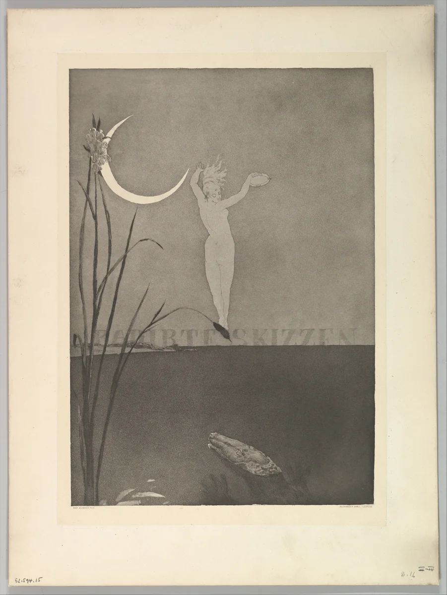 Titelblatt, from the series "Radierte Skizzen" by Max Klinger, print, 1870-1920